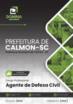 Apostila Agente de Defesa Civil Calmon SC 2026