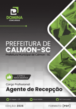 Apostila Agente de Recepção Calmon SC 2026