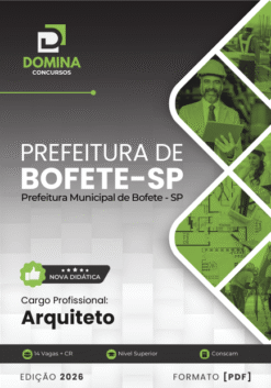 Apostila Arquiteto Bofete SP 2026