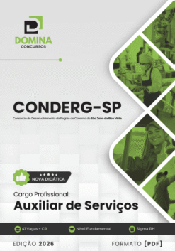 Apostila Auxiliar de Serviços CONDERG SP 2026