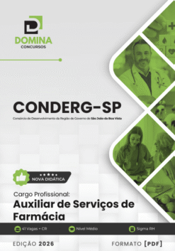 Apostila Auxiliar de Serviços de Farmácia CONDERG SP 2026