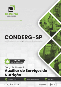 Apostila Auxiliar de Serviços de Nutrição CONDERG SP 2026