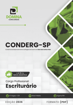 Apostila Escriturário CONDERG SP 2026