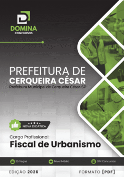 Apostila Fiscal de Urbanismo Cerqueira César SP 2026