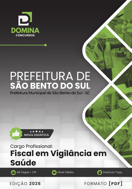Apostila Fiscal em Vigilância em Saúde São Bento do Sul SC 2026 1 Apostila Fiscal em Vigilância em Saúde São Bento do Sul SC 2026