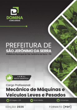Apostila Mecânico de Máquinas São Jerônimo da Serra PR 2026