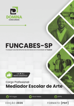 Apostila Mediador Escolar de Artes FUNCABES SP 2026