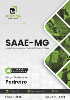 Apostila Pedreiro SAAE Passos MG 2026