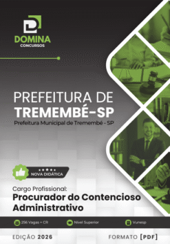 Apostila Procurador do Contencioso Administrativo Tremembé SP 2026