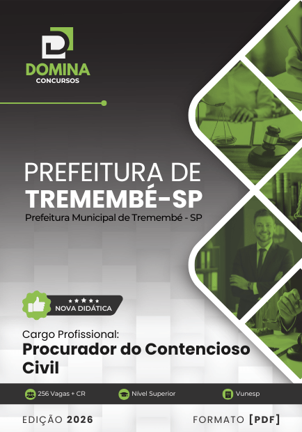 Apostila Procurador do Contencioso Civil Tremembé SP 2026 1 Apostila Procurador do Contencioso Civil Tremembé SP 2026