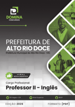 Apostila Professor de Inglês Alto Rio Doce MG 2026