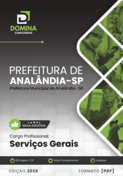 Apostila Serviços Gerais Analândia SP 2026