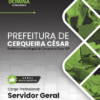 Apostila Servidor Geral Cerqueira César SP 2026