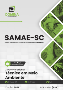 Apostila Técnico em Meio Ambiente SAMAE Blumenau SC 2026
