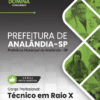 Apostila Técnico em Raio X Analândia SP 2026