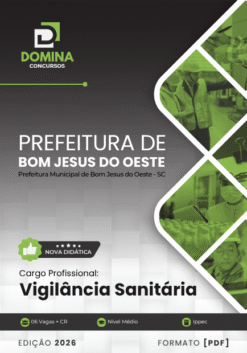 Apostila Vigilância Sanitária Bom Jesus do Oeste SC 2026