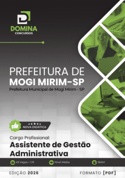 Apostila Assistente de Gestão Administrativa Mogi Mirim SP 2026
