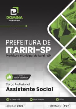 Assistente Social Itariri SP | Apostila 2026