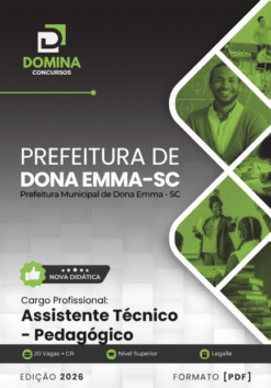 Assistente Técnico Pedagógico Dona Emma SC | Apostila 2026