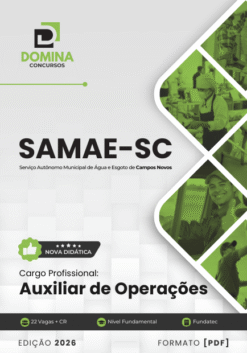 Apostila Auxiliar de Operações SAMAE Campos Novos SC 2026