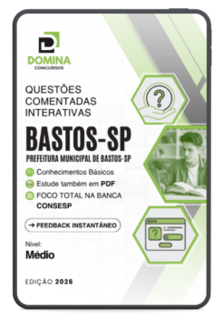 Bastos SP CONSESP - Nível Médio | 500 Questões Comentadas 2026