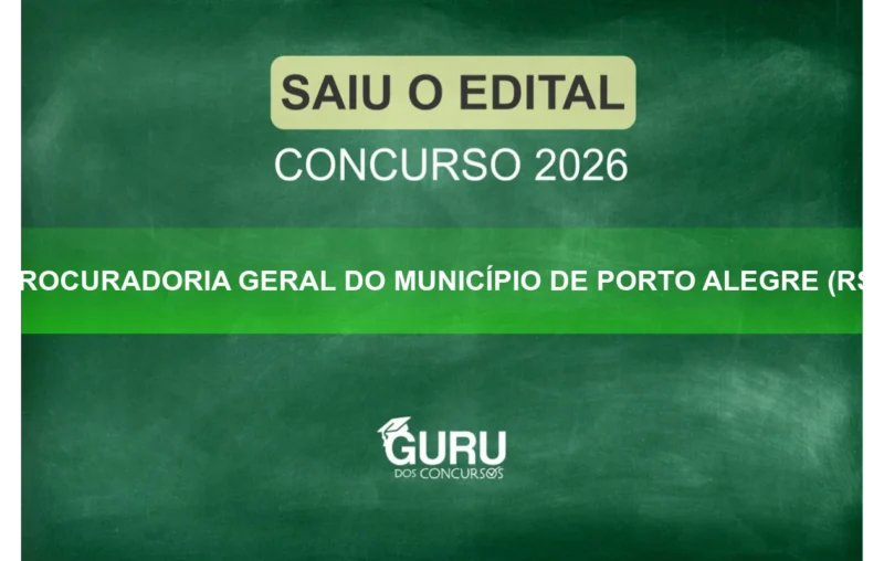 Prefeitura de Porto Alegre – RS : Edital Publicado! Salário R$ 5.325