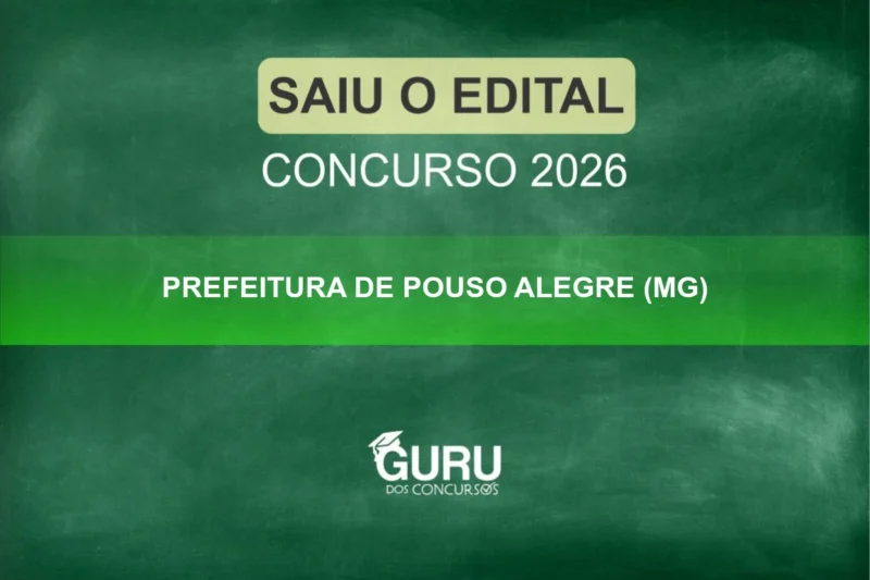 Concurso GCM Pouso Alegre: 50 vagas, R$ 4.160! Detalhes do Edital Aqui! 1 Concurso Pouso Alegre GCM: 50 Vagas! Detalhes do Edital Aqui!