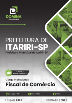 Fiscal de Comércio Itariri SP | Apostila 2026