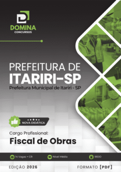 Fiscal de Obras Itariri SP | Apostila 2026
