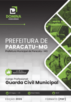 Guarda Civil Municipal Paracatu MG | Apostila 2026