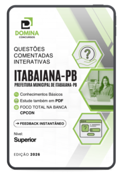 Itabaiana PB CPCon - Nível Superior | 750 Questões Comentadas 2026