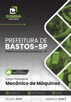 Mecânico de Máquinas Bastos SP | Apostila 2026