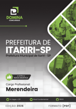 Merendeira Itariri SP | Apostila 2026