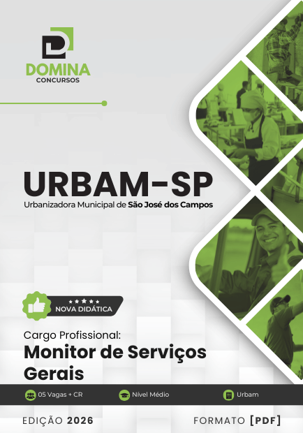 Monitor de Serviços Gerais URBAM São José do Campos SP | Apostila 2026 1 Monitor de Serviços Gerais URBAM São José do Campos SP | Apostila 2026