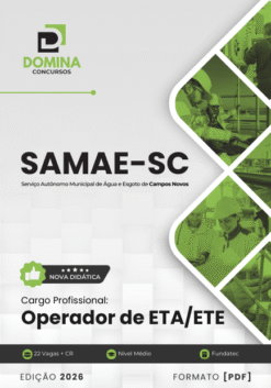 Apostila Operador de ETA e ETE SAMAE Campos Novos SC 2026