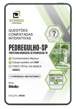 Pedregulho SP Instituto INDEC - Nível Médio | 500 Questões Comentadas 2026