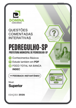 Pedregulho SP Instituto INDEC - Nível Superior | Questões Comentadas 2026