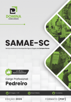 Apostila Pedreiro SAMAE Campos Novos SC 2026