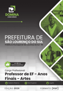 Apostila Professor de Artes São Lourenço do Sul RS 2026