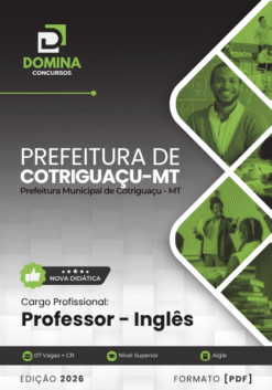 Professor de Inglês Cotriguaçu MT | Apostila 2026