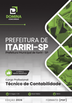 Técnico de Contabilidade Itariri SP | Apostila 2026