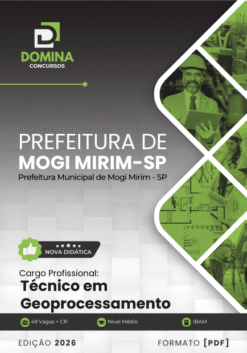 Apostila Técnico em Geoprocessamento Mogi Mirim SP 2026
