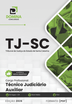 Técnico Judiciário Auxiliar TJ SC | Apostila 2026