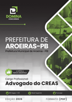 Advogado CREAS Aroeiras PB | Apostila 2026