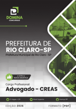 Advogado CREAS Rio Claro SP | Apostila 2026