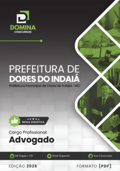 Advogado Dores do Indaiá MG | Apostila 2026