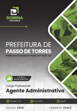 Agente Administrativo Passo de Torres SC | Apostila 2026