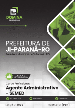 Agente Administrativo SEMED Ji Paraná RO | Apostila 2026