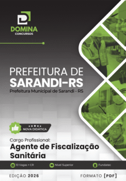 Agente de Fiscalização Sanitária Sarandi RS | Apostila 2026