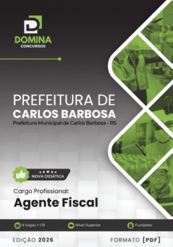 Agente Fiscal Carlos Barbosa RS | Apostila 2026